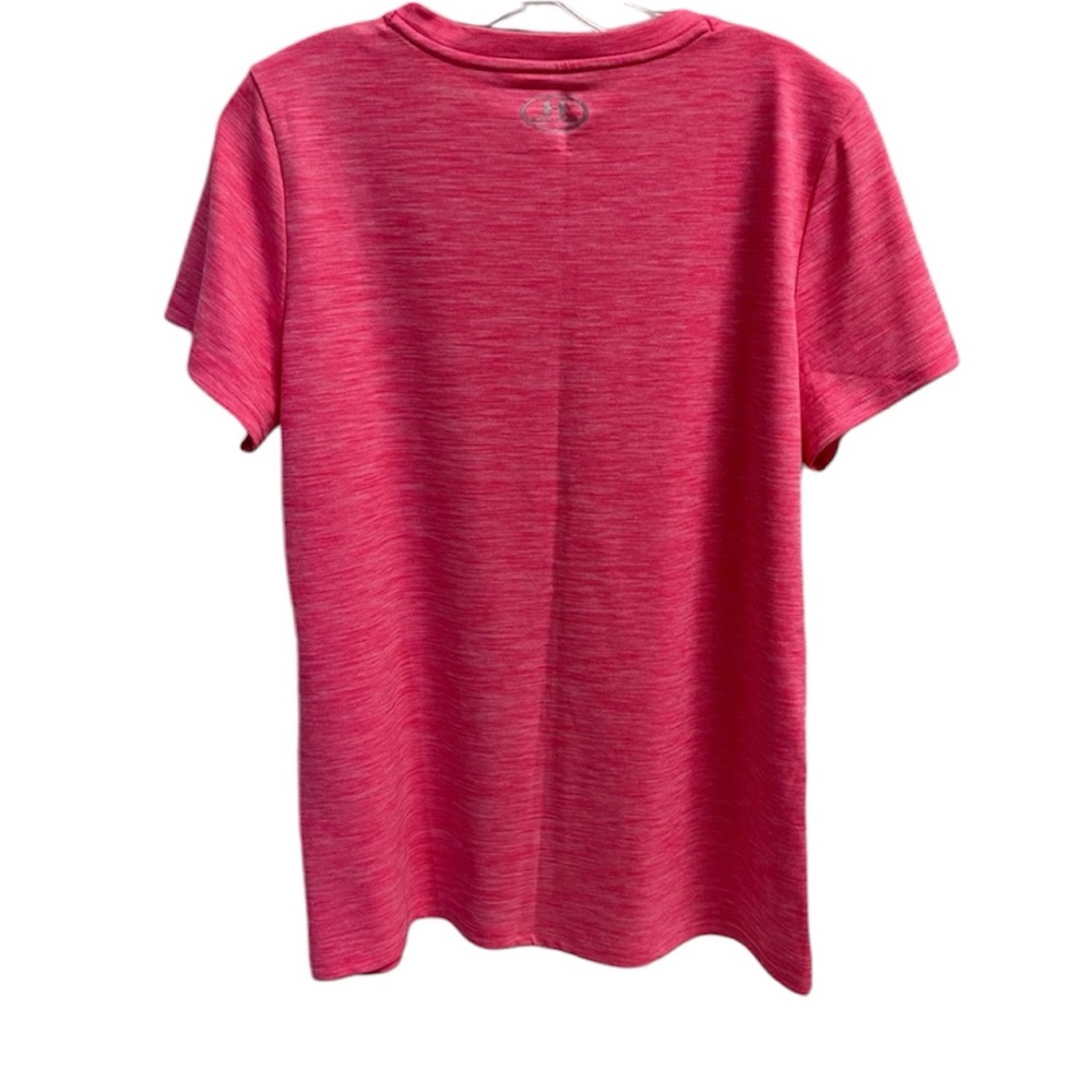 Women’s pinkish coral color Under Armour Heat Gear work out shirt. - Picture 6 of 6